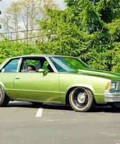 Classic Green Malibu Car Diamond Painting