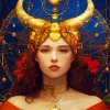 Cool Female Taurus Diamond Painting