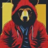 Cool Gangsta Bear Diamond Painting