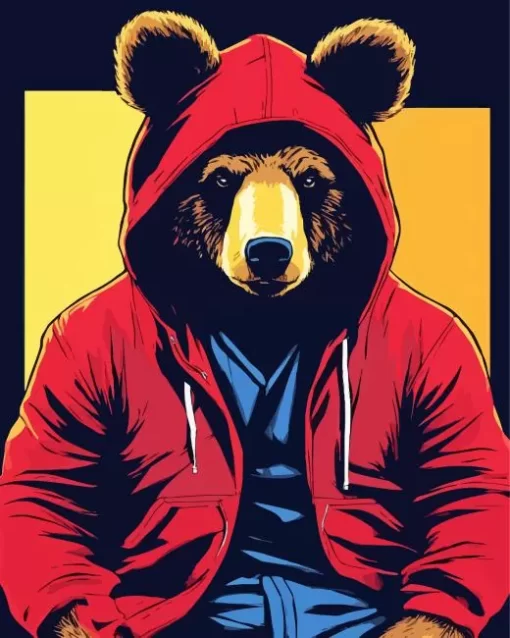 Cool Gangsta Bear Diamond Painting