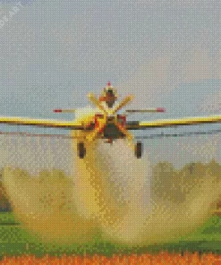 Crop Duster Airplane Diamond Painting