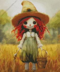 Cute Fairy Scarecrow Diamond Painting