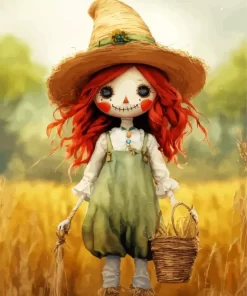 Cute Fairy Scarecrow Diamond Painting