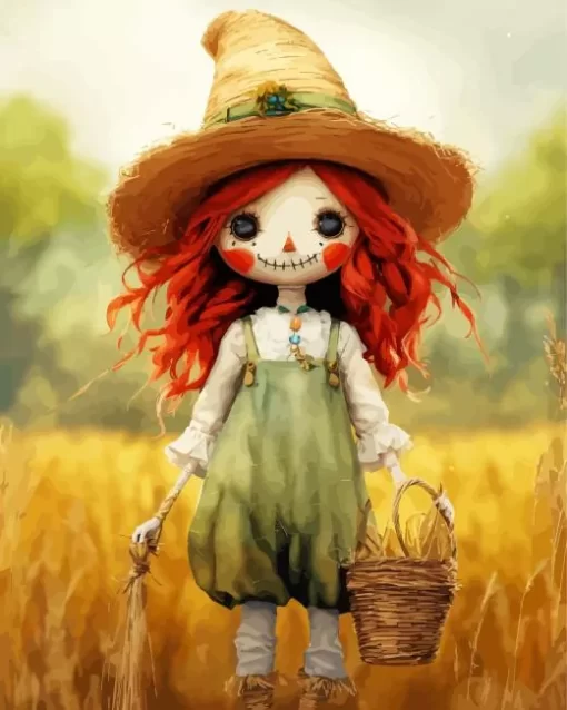 Cute Fairy Scarecrow Diamond Painting