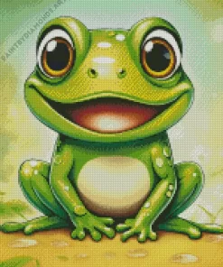 Easy Cute Frog Diamond Painting