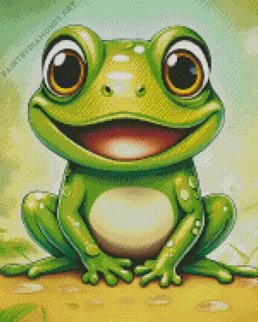 Easy Cute Frog Diamond Painting