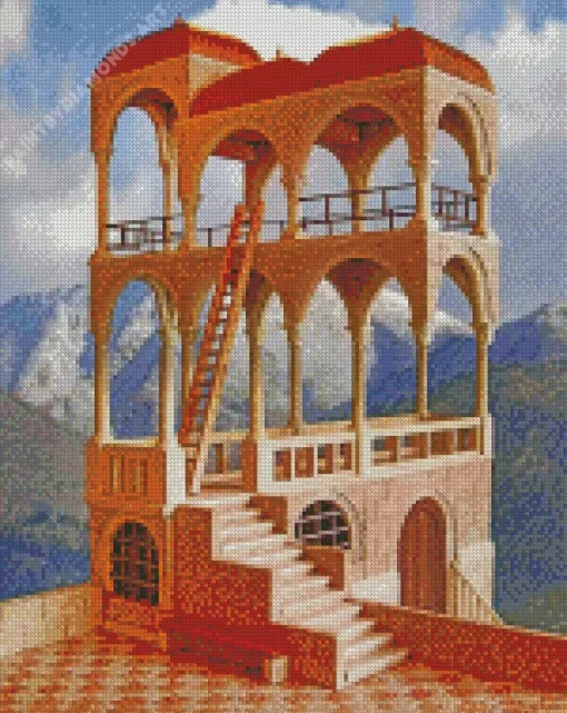 Escher Belvedere Diamond Painting