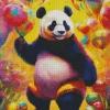 Excited Panda Diamond Painting