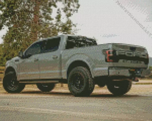 F150 Gray Car Diamond Painting