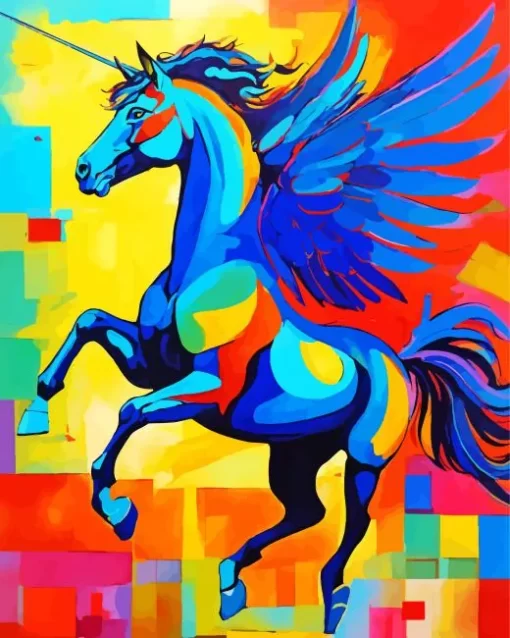 Fabulous Unicorn Colorful Art Diamond Painting