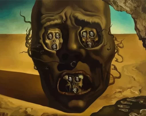 Face Of War Salvador Dali Diamond Painting