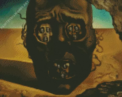 Face Of War Salvador Dali Diamond Painting