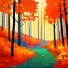 Fall Forest Diamond Painting