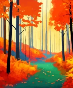 Fall Forest Diamond Painting