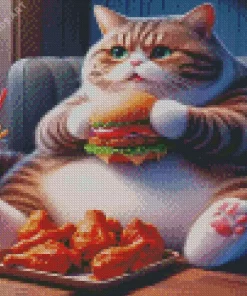 Fat Cat Diamond Painting