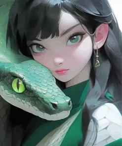 Female Snake Anime Art Diamond Painting