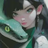 Female Snake Anime Art Diamond Painting