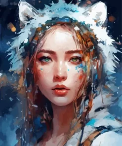 Female Warewolf Art Diamond Painting