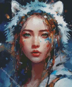 Female Warewolf Art Diamond Painting