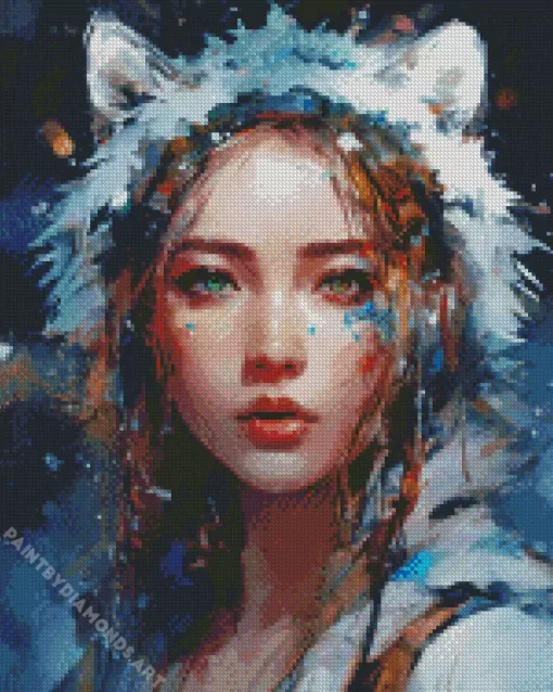 Female Warewolf Art Diamond Painting