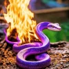 Flaming Pit Viper Diamond Painting