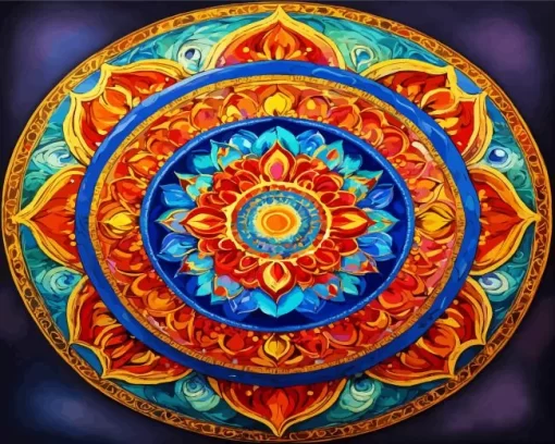 Flower Mandala Art Diamond Painting