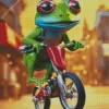 Frog And Motorcycle Diamond Painting