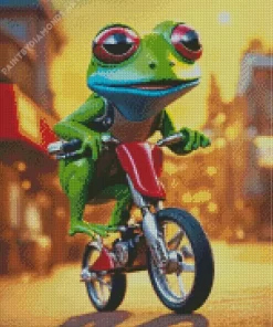 Frog And Motorcycle Diamond Painting