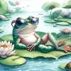 Frog Chilling Diamond Painting