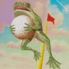 Frog Playing Golf Diamond Painting