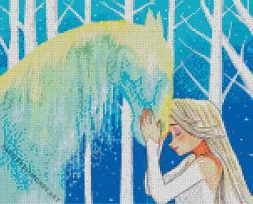 Frozen Elsa And Nokk Diamond Painting