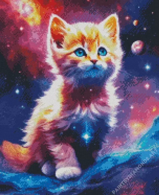 Galaxy Cat Animal Diamond Painting