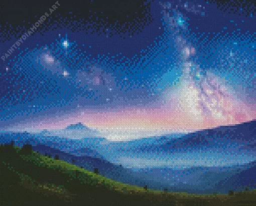 Galaxy Landscape Art Diamond Painting