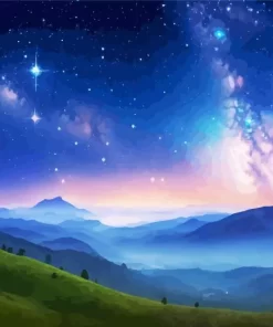 Galaxy Landscape Art Diamond Painting