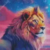 Galaxy Lion Diamond Painting