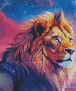 Galaxy Lion Diamond Painting