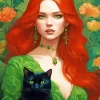 Ginger With Green Eyes Diamond Painting