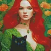 Ginger With Green Eyes Diamond Painting