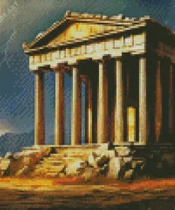 Greek Temple Of Zeus Diamond Painting