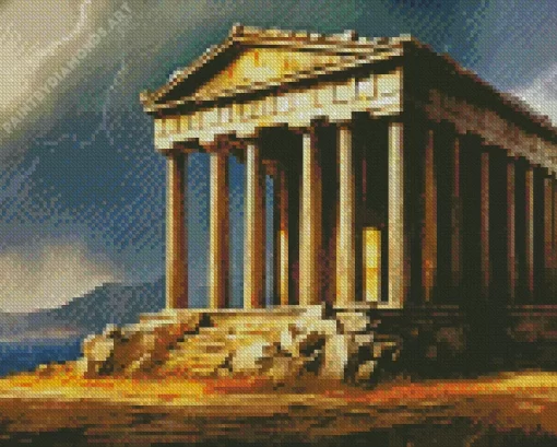 Greek Temple Of Zeus Diamond Painting