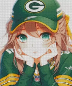 Green Bay Packers Anime Diamond Painting