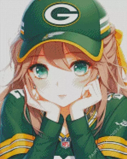 Green Bay Packers Anime Diamond Painting