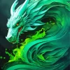 Green Dragon Diamond Painting