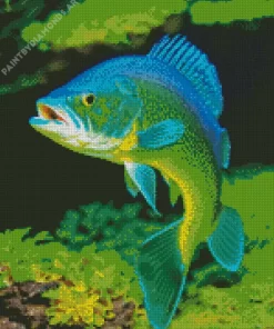 Green Fish Diamond Painting