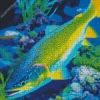 Green Yellow Fish Diamond Painting