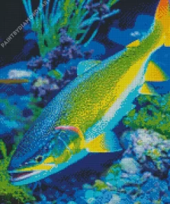 Green Yellow Fish Diamond Painting