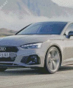 Grey Audi A5 Car Diamond Painting