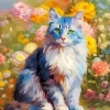 Grey Calico Cat Diamond Painting