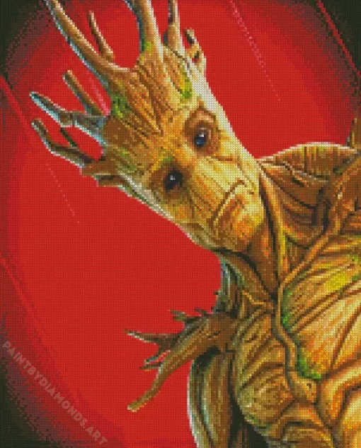 Groot In Fortnite Diamond Painting