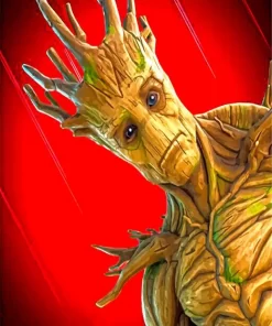 Groot In Fortnite Diamond Painting